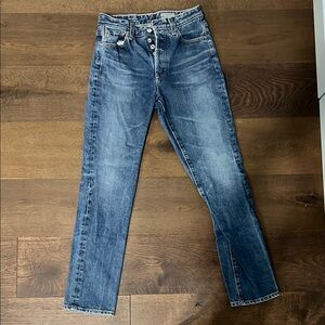 AG Contour 360 Alexxis high rise slim Blue Jeans
